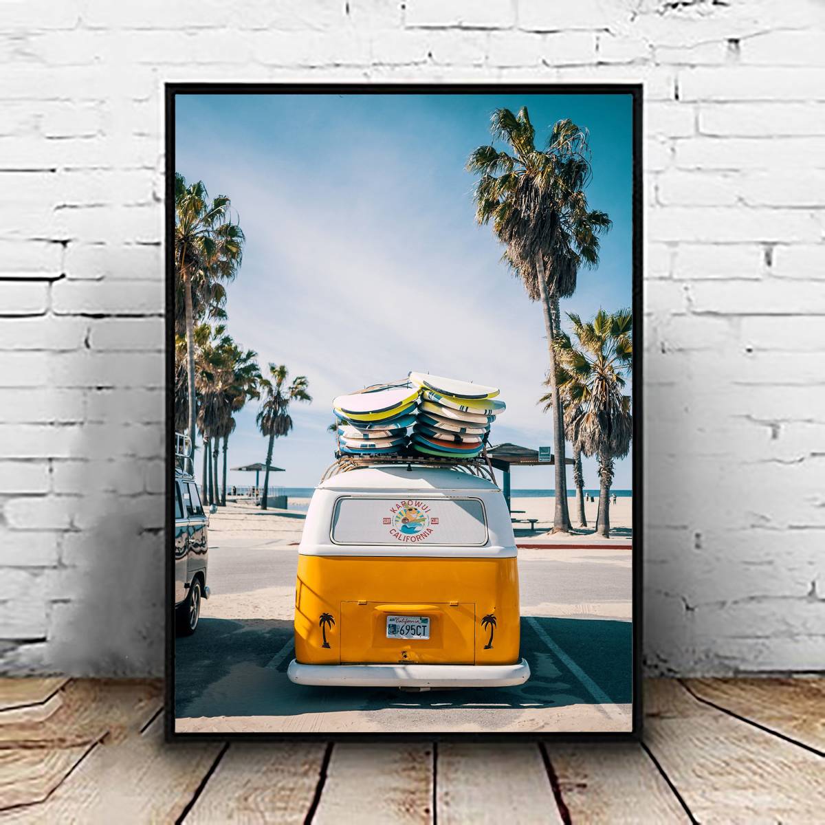 Camper, Beach, Wanderlust Wall, Vw Bus Camper Decor, Surfboard Wall ...