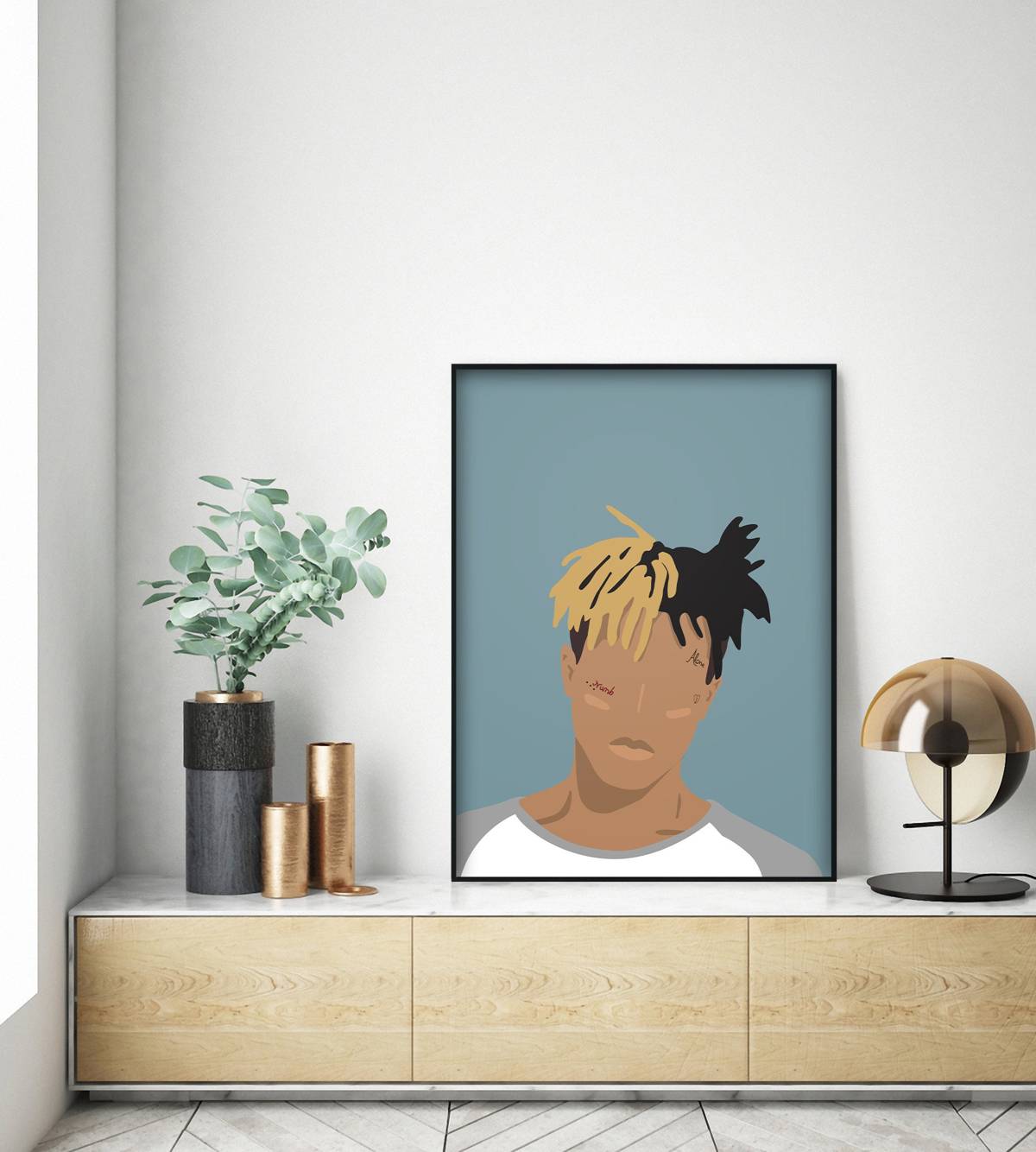 Xxxtentacion Poster Minimalist Modern Art Print Customizable Poster Canvas Wall Art Print 