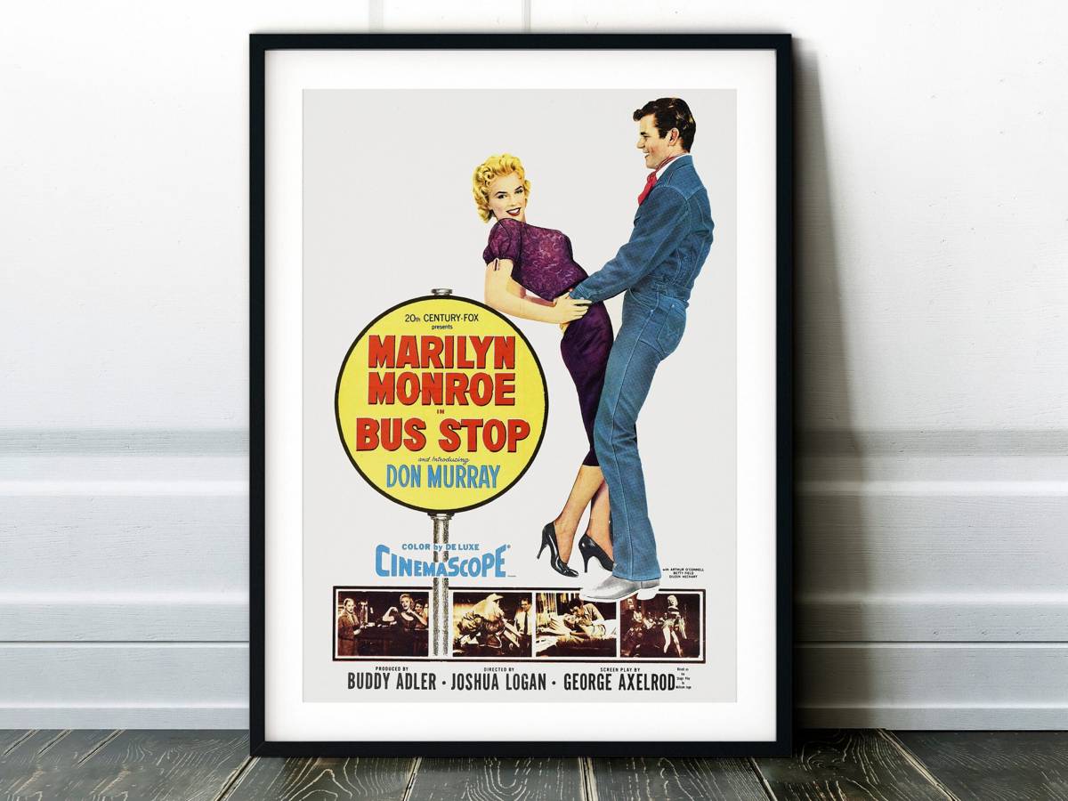 Marilyn Monroe Bus Stop Vintage Movie Poster - Wall Film Art Print ...