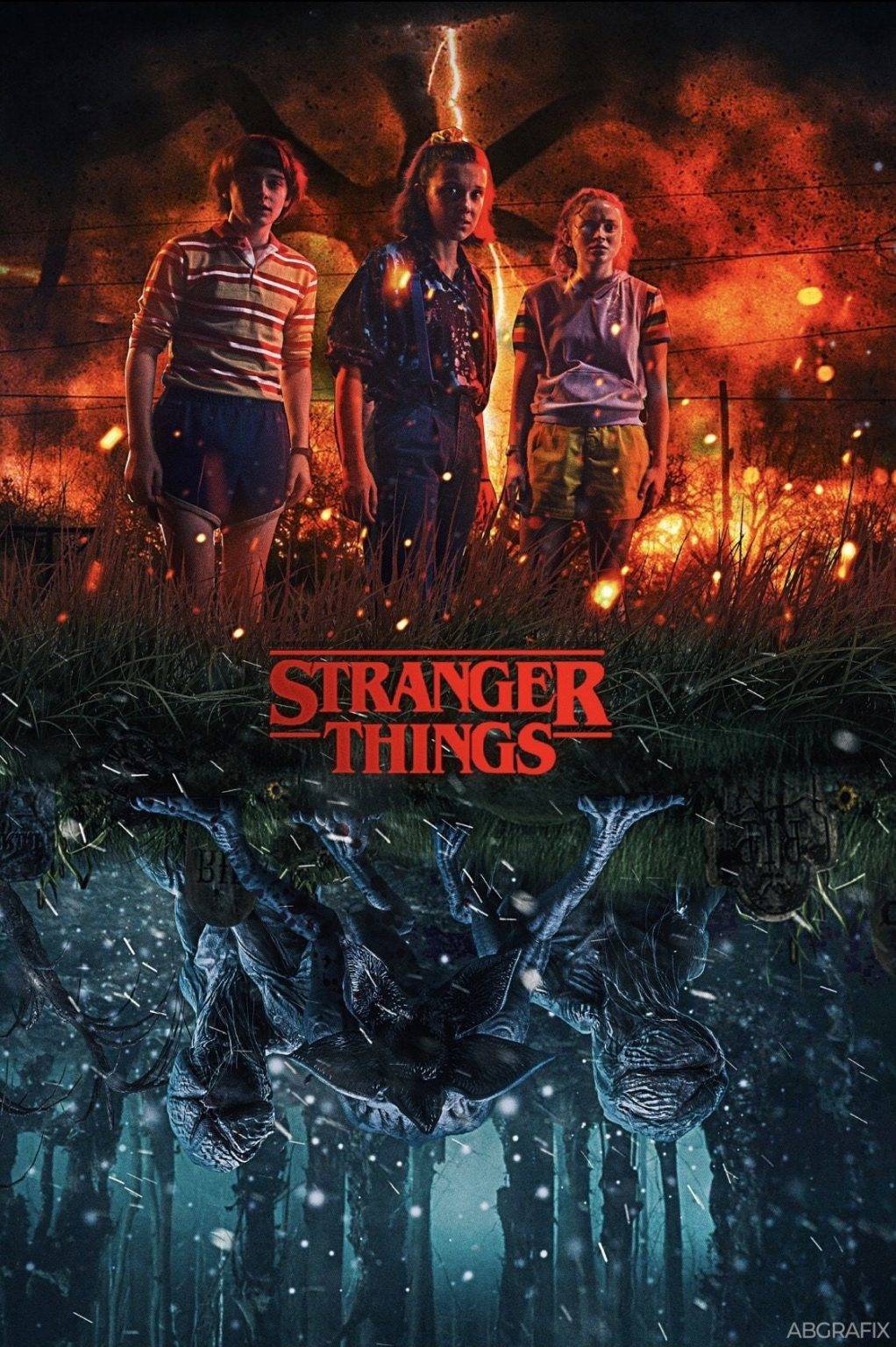 Stranger Things Mind Flayer Poster Poster Canvas Wall Art Print Rugsers