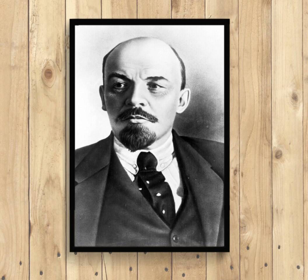 Soviet Lenin Print - Soviet Lenin Propaganda Ussr Wall Art Russian ...